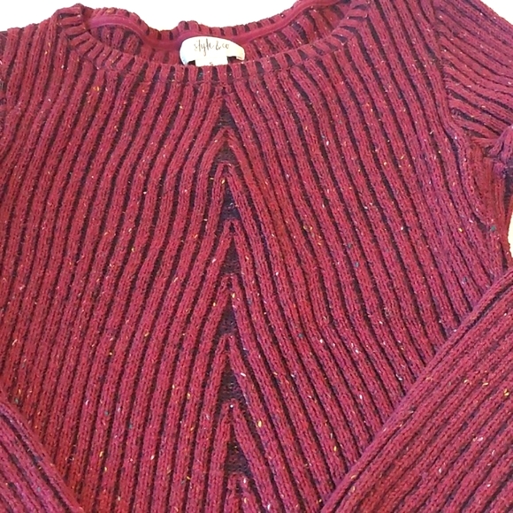 Style & Co   Dark red Sweater .Size Small .Great Condition. - Picture 2 of 8